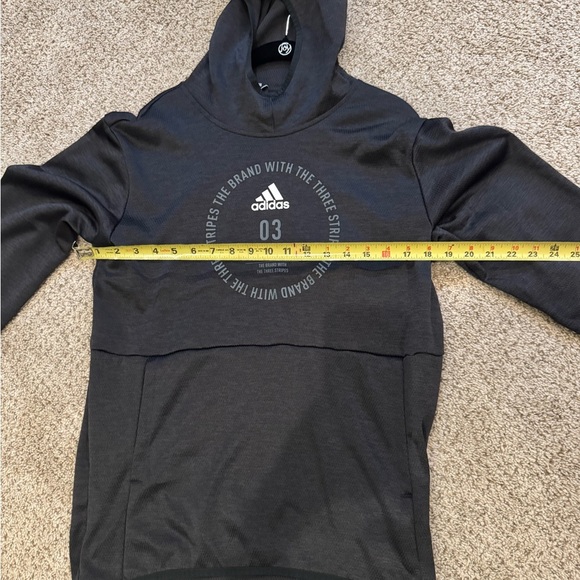 Adidas ClimaWarm Hoodie Black Pullover Sweatshirt Men M Athleisure Streetwear - Picture 11 of 11